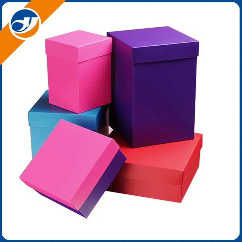 Caja corrugada colorida