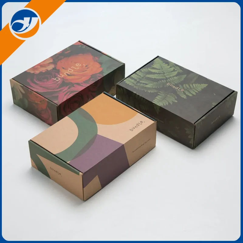 Caja de color corrugado