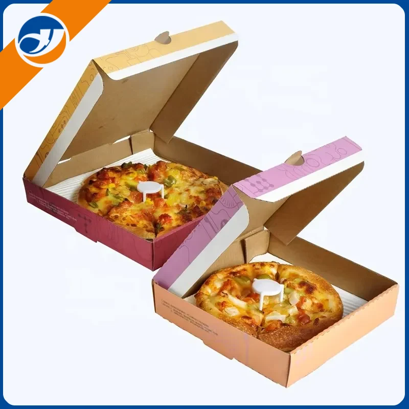 Caja de pizza desechable