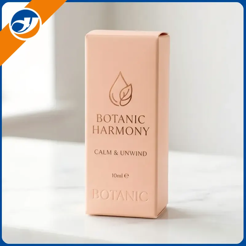 Caja de botella cuentagotas de aceite esencial