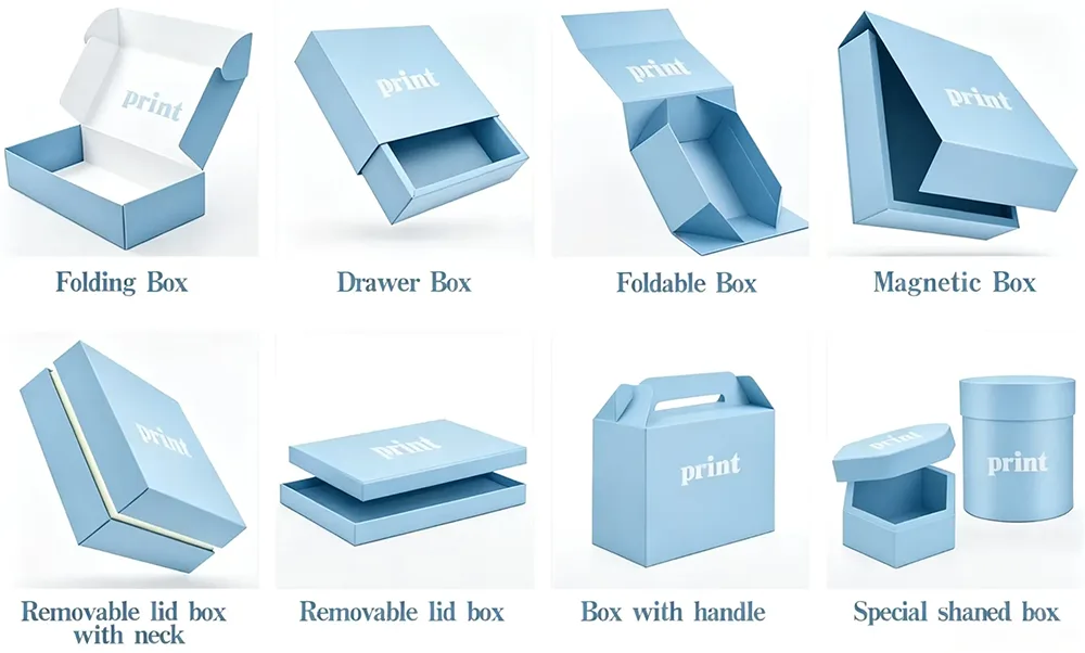 Flat fold rigid cardboard box