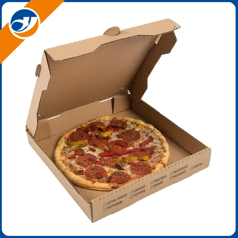 Caja de pizza de papel kraft