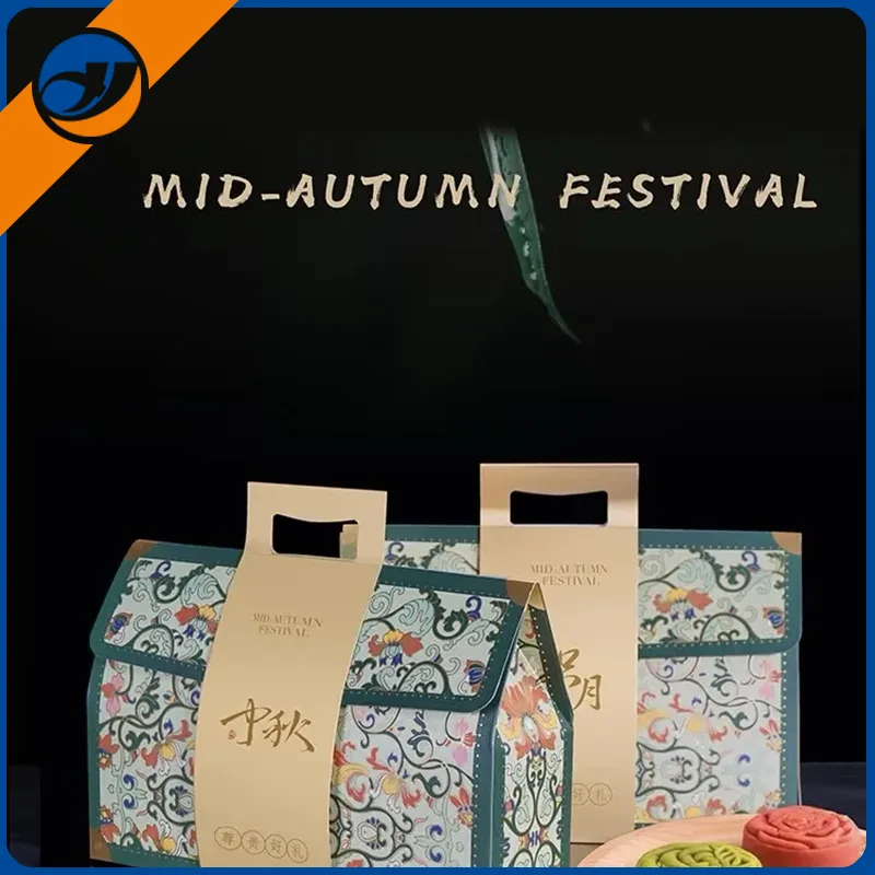 Embalaje de la caja de regalos del festival de mediados de otoño