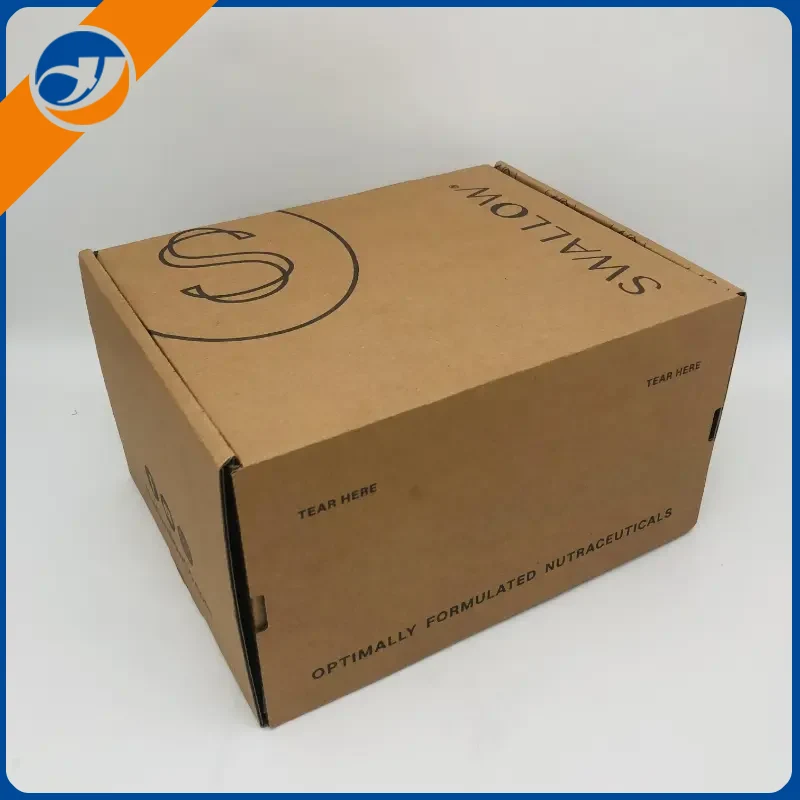 Caja de papel con tiras lagrimales